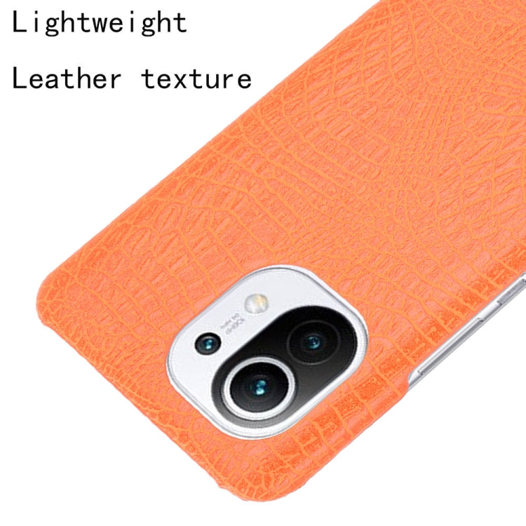For Xiaomi Mi 11 Shockproof Crocodile Texture PC + PU Case