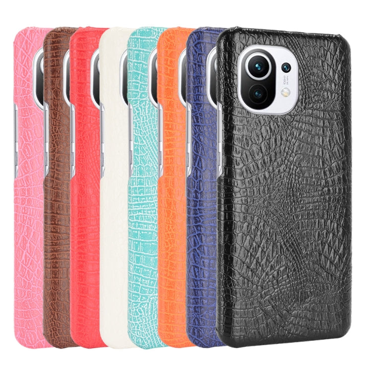For Xiaomi Mi 11 Shockproof Crocodile Texture PC + PU Case