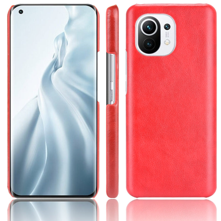 For Xiaomi Mi 11 Shockproof Litchi Texture PC + PU Case