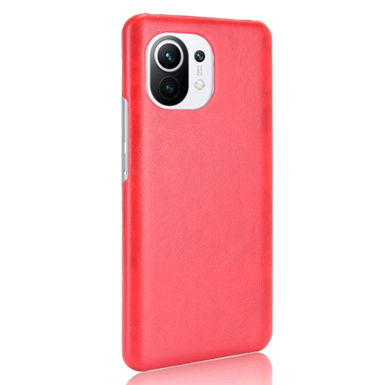 For Xiaomi Mi 11 Shockproof Litchi Texture PC + PU Case