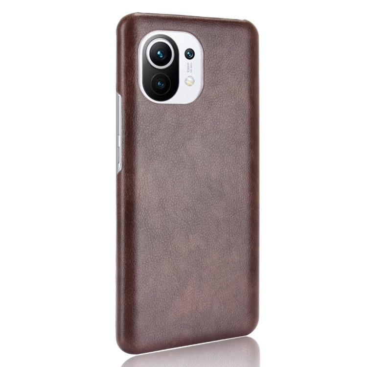 For Xiaomi Mi 11 Shockproof Litchi Texture PC + PU Case