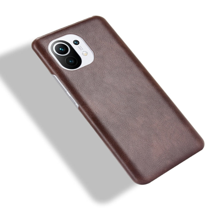 For Xiaomi Mi 11 Shockproof Litchi Texture PC + PU Case