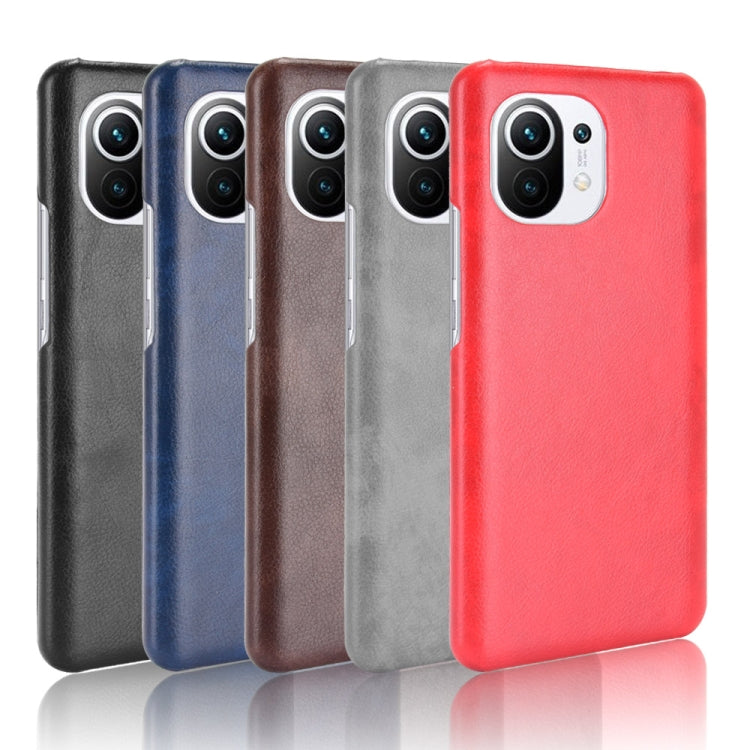 For Xiaomi Mi 11 Shockproof Litchi Texture PC + PU Case