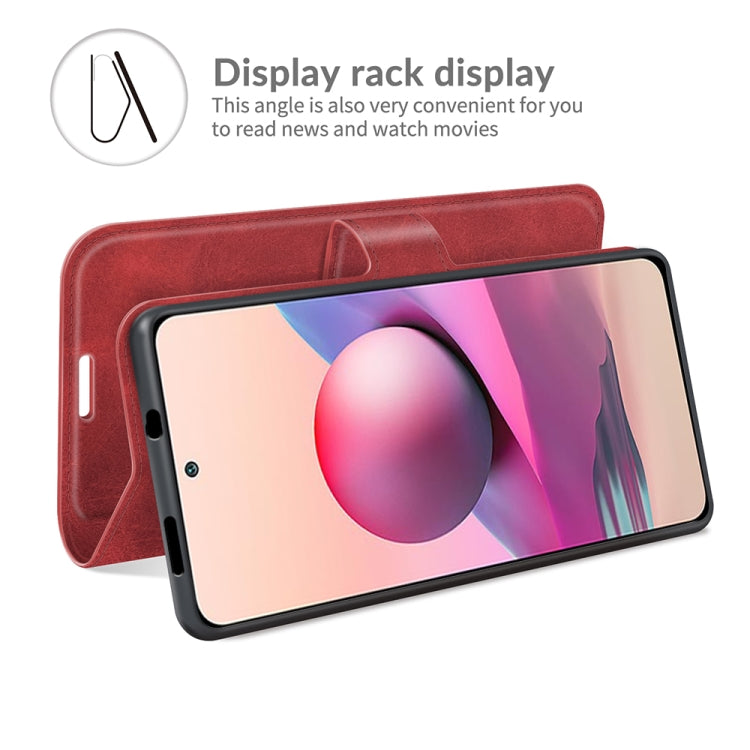 For Xiaomi Redmi Note 10 4G /Redmi Note 10S Retro Calf Pattern Buckle Horizontal Flip Leather Case with Holder & Card Slots & Wallet