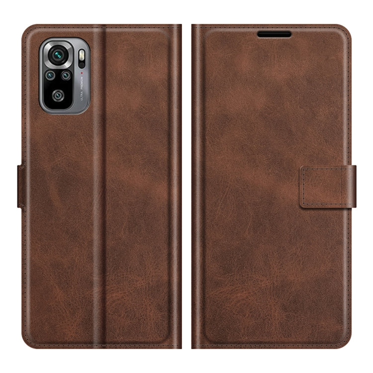 For Xiaomi Redmi Note 10 4G /Redmi Note 10S Retro Calf Pattern Buckle Horizontal Flip Leather Case with Holder & Card Slots & Wallet