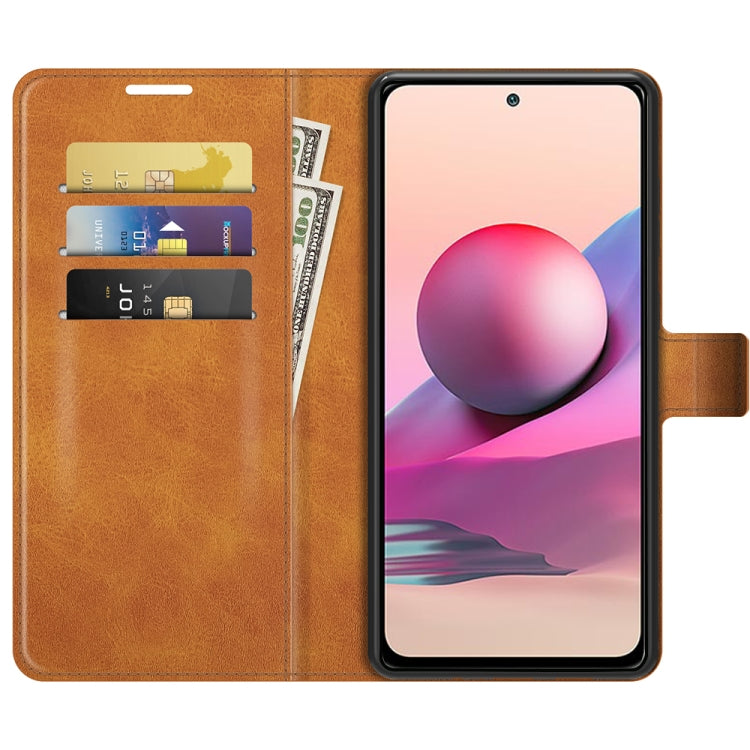 For Xiaomi Redmi Note 10 4G /Redmi Note 10S Retro Calf Pattern Buckle Horizontal Flip Leather Case with Holder & Card Slots & Wallet