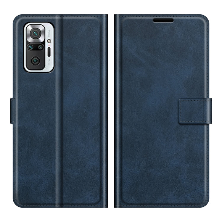For Xiaomi Redmi Note 10 Pro Retro Calf Pattern Buckle Horizontal Flip Leather Case with Holder & Card Slots & Wallet