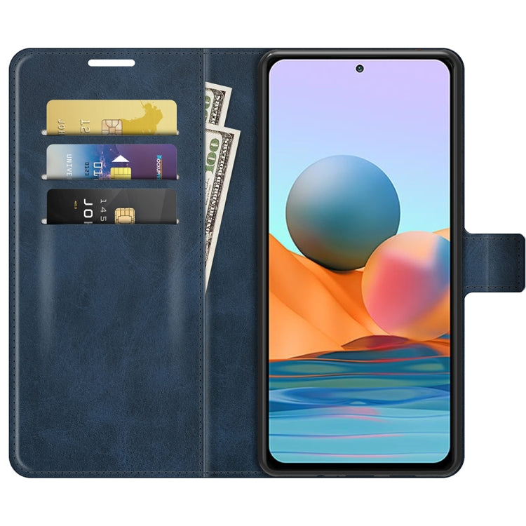 For Xiaomi Redmi Note 10 Pro Retro Calf Pattern Buckle Horizontal Flip Leather Case with Holder & Card Slots & Wallet