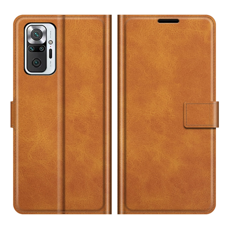 For Xiaomi Redmi Note 10 Pro Retro Calf Pattern Buckle Horizontal Flip Leather Case with Holder & Card Slots & Wallet