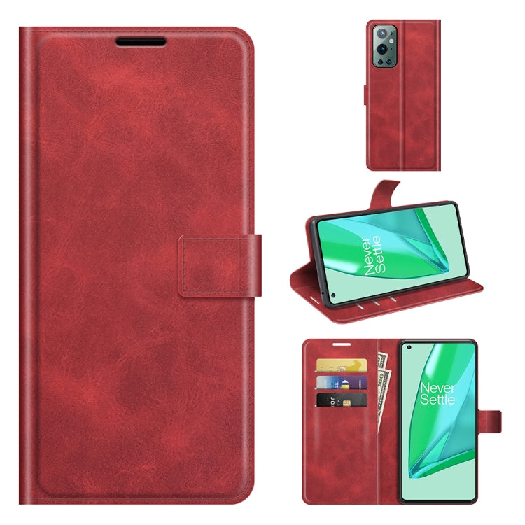 For OnePlus 9 Pro Retro Calf Pattern Buckle Horizontal Flip Leather Case with Holder & Card Slots & Wallet