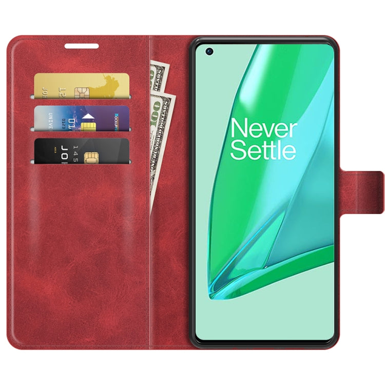 For OnePlus 9 Pro Retro Calf Pattern Buckle Horizontal Flip Leather Case with Holder & Card Slots & Wallet