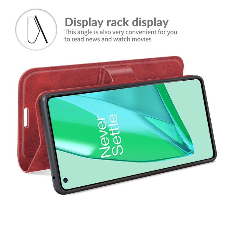 For OnePlus 9 Pro Retro Calf Pattern Buckle Horizontal Flip Leather Case with Holder & Card Slots & Wallet