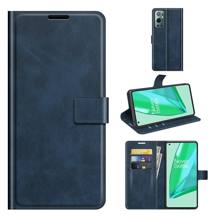 For OnePlus 9 Pro Retro Calf Pattern Buckle Horizontal Flip Leather Case with Holder & Card Slots & Wallet
