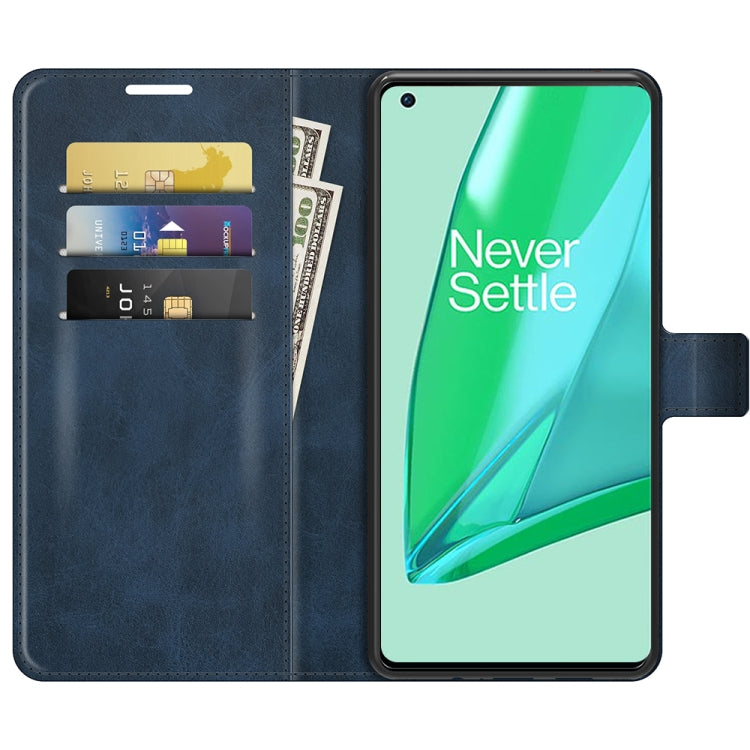 For OnePlus 9 Pro Retro Calf Pattern Buckle Horizontal Flip Leather Case with Holder & Card Slots & Wallet