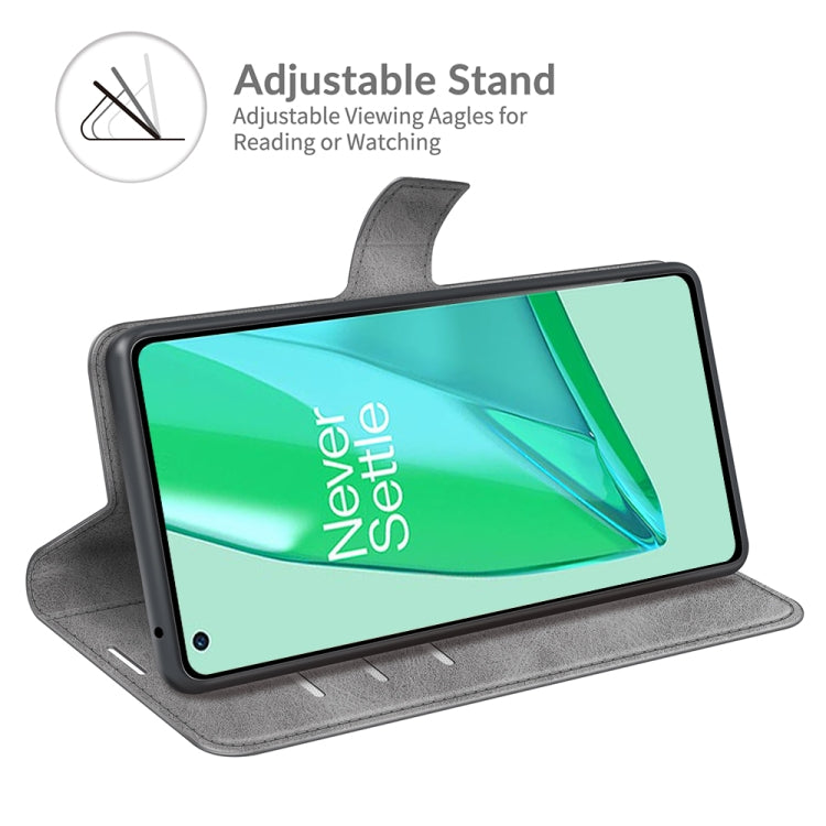 For OnePlus 9 Pro Retro Calf Pattern Buckle Horizontal Flip Leather Case with Holder & Card Slots & Wallet