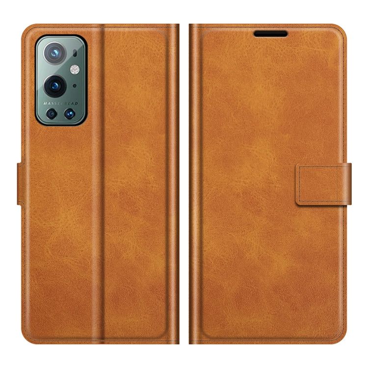 For OnePlus 9 Pro Retro Calf Pattern Buckle Horizontal Flip Leather Case with Holder & Card Slots & Wallet