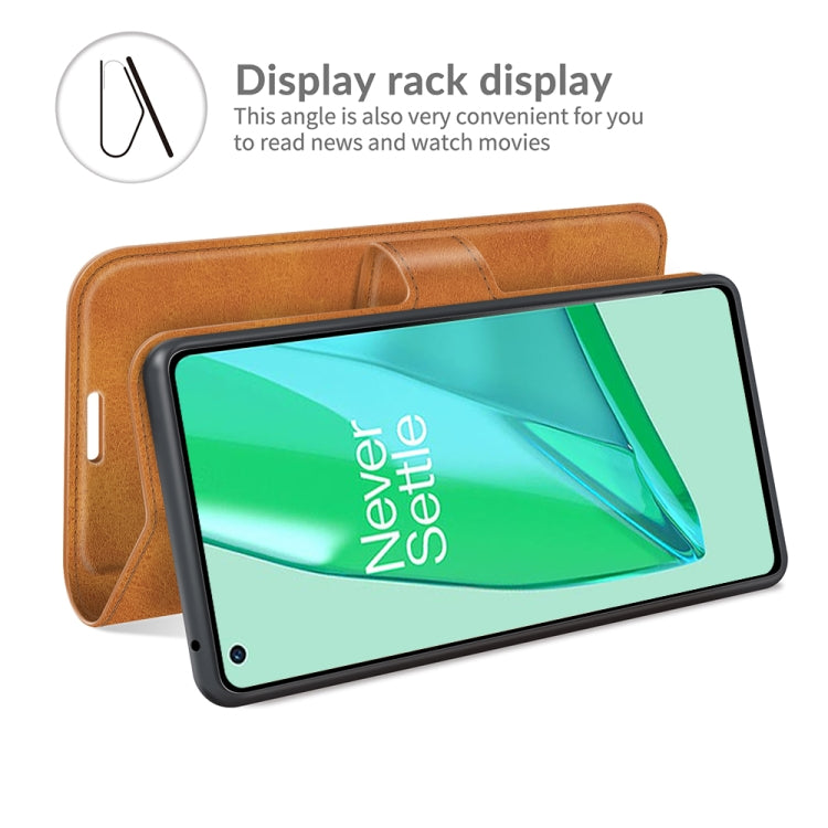 For OnePlus 9 Pro Retro Calf Pattern Buckle Horizontal Flip Leather Case with Holder & Card Slots & Wallet