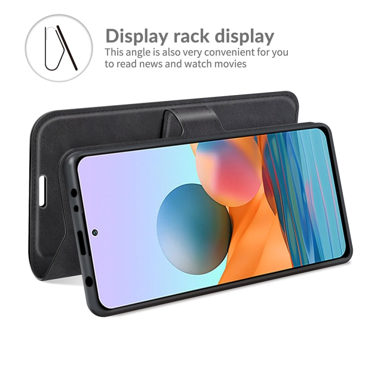 For Redmi Note 10 Pro (Indian Edition) Retro Calf Pattern Buckle Horizontal Flip Leather Case with Holder & Card Slots & Wallet