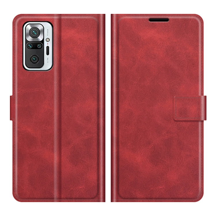 For Redmi Note 10 Pro (Indian Edition) Retro Calf Pattern Buckle Horizontal Flip Leather Case with Holder & Card Slots & Wallet