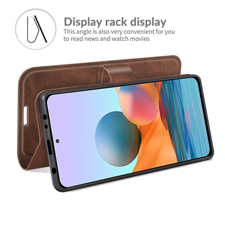 For Redmi Note 10 Pro Max Retro Calf Pattern Buckle Horizontal Flip Leather Case with Holder & Card Slots & Wallet