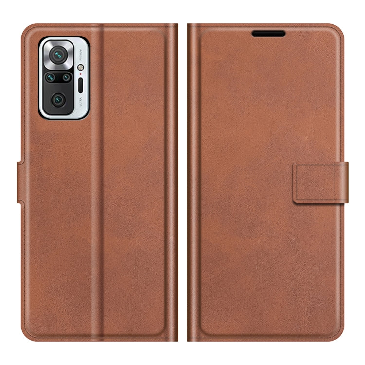 For Redmi Note 10 Pro Max Retro Calf Pattern Buckle Horizontal Flip Leather Case with Holder & Card Slots & Wallet
