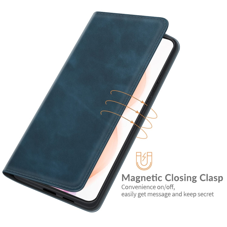 For Motorola Moto G Play 2021 Retro-skin Business Magnetic Suction Leather Case with Holder & Card Slots & Wallet