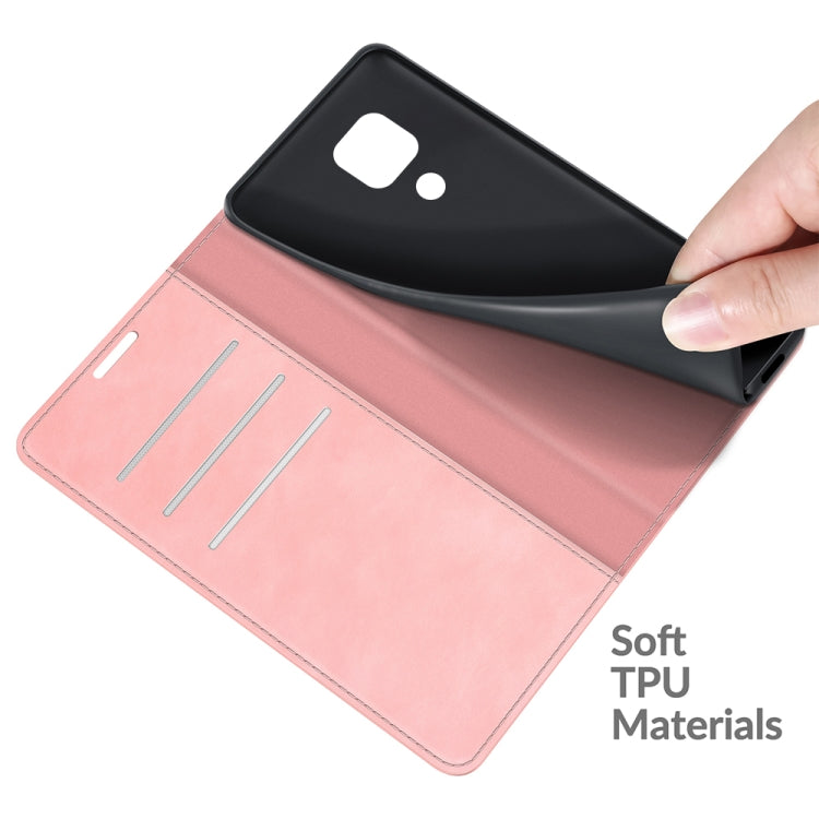For Motorola Moto G Play 2021 Retro-skin Business Magnetic Suction Leather Case with Holder & Card Slots & Wallet