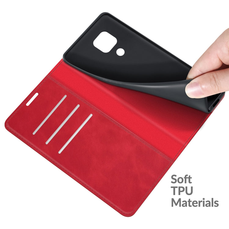 For Motorola Moto G Play 2021 Retro-skin Business Magnetic Suction Leather Case with Holder & Card Slots & Wallet