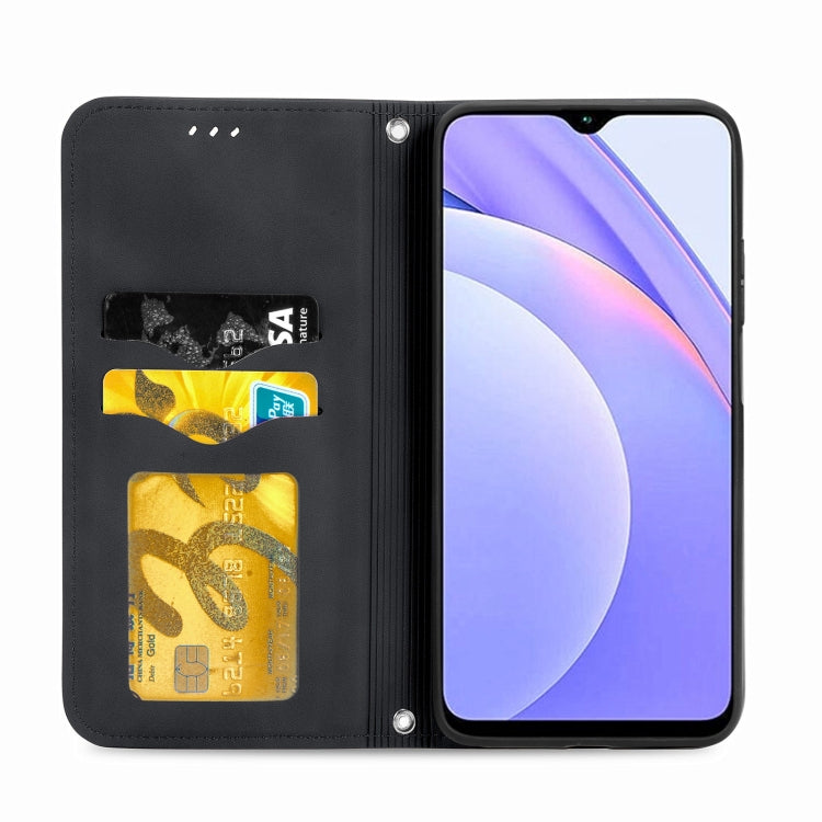 For Xiaomi Redmi Note 9 4G Retro Skin Feel Business Magnetic Horizontal Flip Leather Case with Holder & Card Slots & Wallet & Photo Frame
