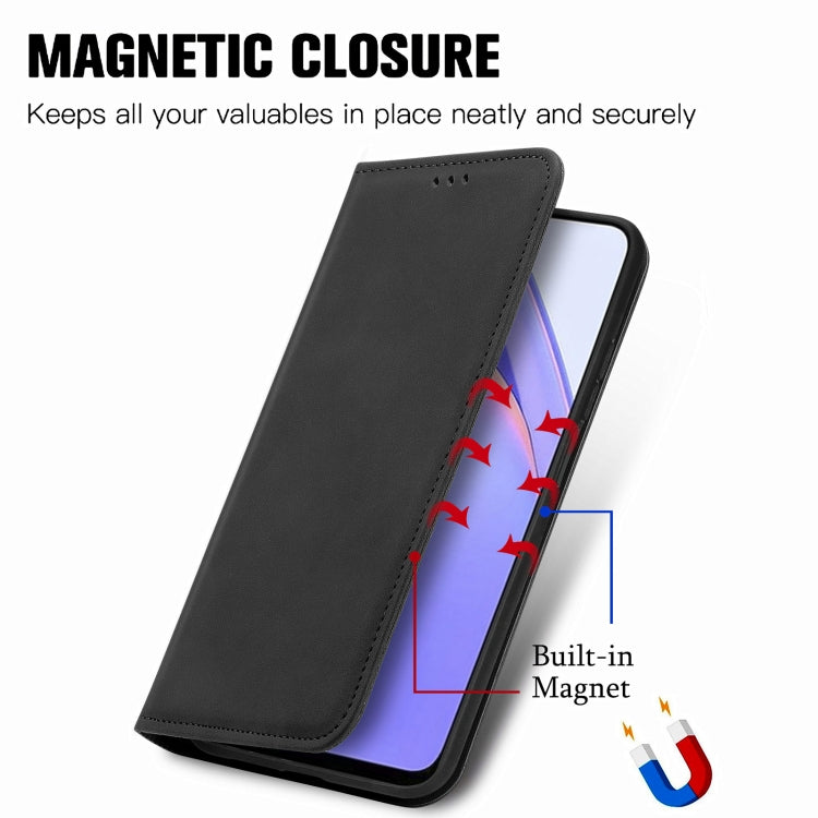For Xiaomi Redmi Note 9 4G Retro Skin Feel Business Magnetic Horizontal Flip Leather Case with Holder & Card Slots & Wallet & Photo Frame