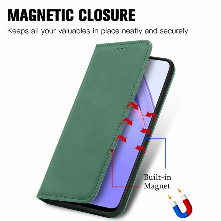 For Xiaomi Redmi Note 9 4G Retro Skin Feel Business Magnetic Horizontal Flip Leather Case with Holder & Card Slots & Wallet & Photo Frame