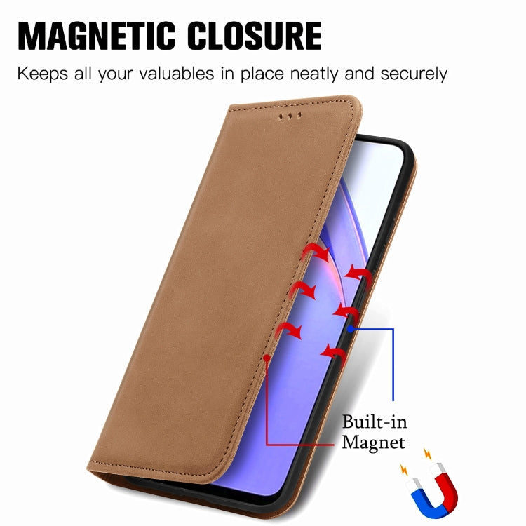 For Xiaomi Redmi Note 9 4G Retro Skin Feel Business Magnetic Horizontal Flip Leather Case with Holder & Card Slots & Wallet & Photo Frame