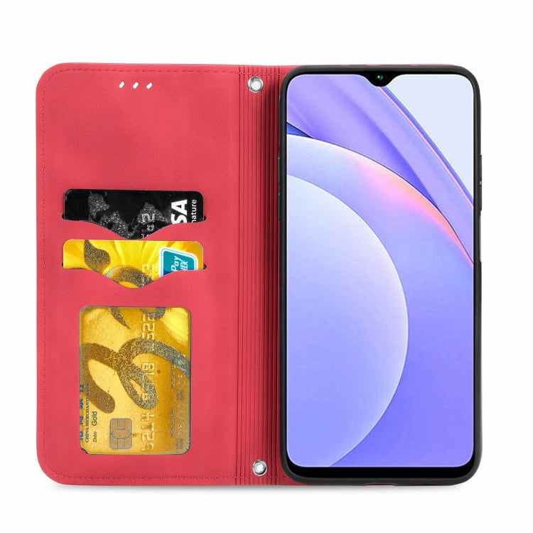 For Xiaomi Redmi Note 9 4G Retro Skin Feel Business Magnetic Horizontal Flip Leather Case with Holder & Card Slots & Wallet & Photo Frame