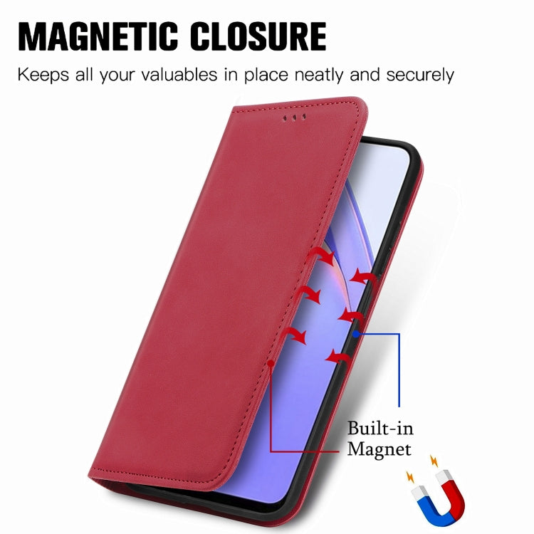 For Xiaomi Redmi Note 9 4G Retro Skin Feel Business Magnetic Horizontal Flip Leather Case with Holder & Card Slots & Wallet & Photo Frame