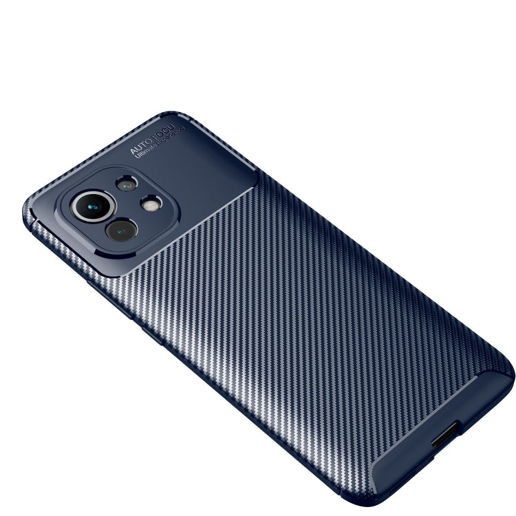 For Xiaomi Mi 11 Pro Carbon Fiber Texture Shockproof TPU Case