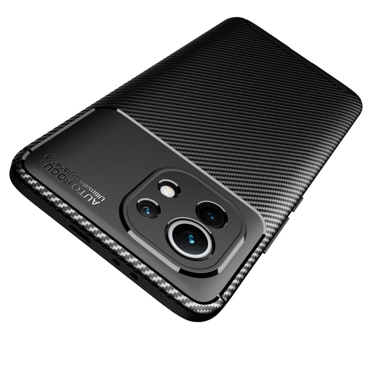For Xiaomi Mi 11 Pro Carbon Fiber Texture Shockproof TPU Case