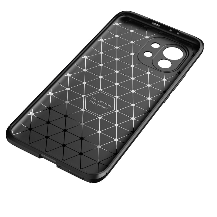 For Xiaomi Mi 11 Pro Carbon Fiber Texture Shockproof TPU Case