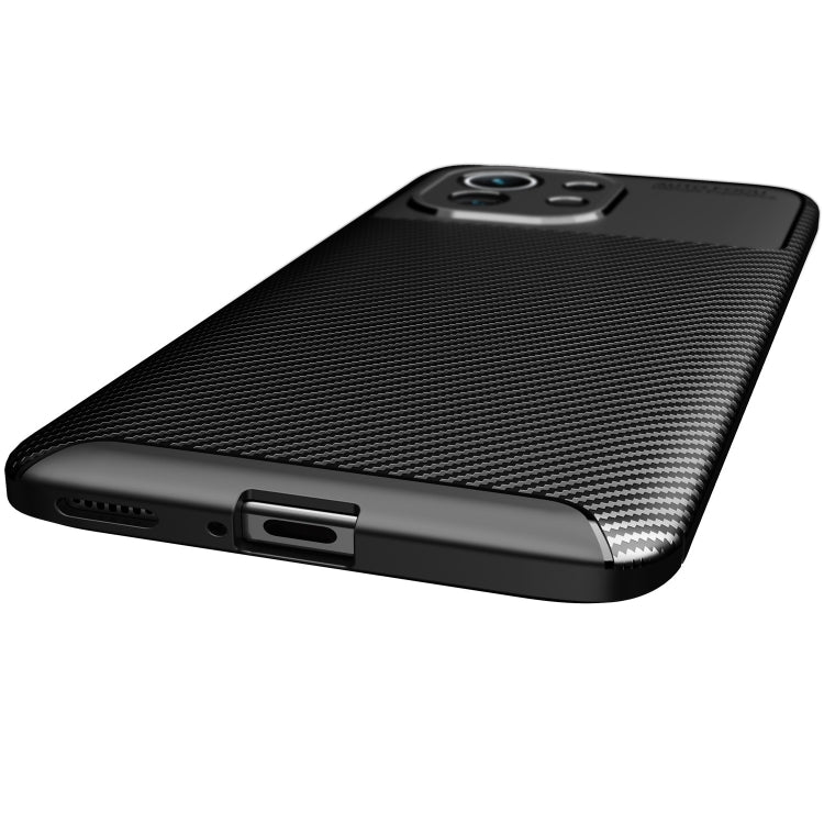 For Xiaomi Mi 11 Pro Carbon Fiber Texture Shockproof TPU Case