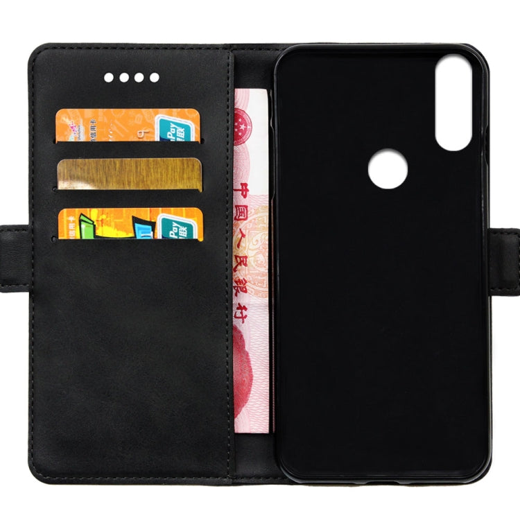 Calf Texture Horizontal Flip Leather Case for Huawei Y7 2019, with Holder & Card Slots & Wallet