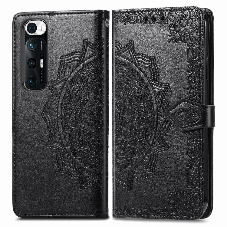 For Xiaomi Mi 10S Mandala Flower Embossed Horizontal Flip Leather Case with Bracket / Card Slot / Wallet / Lanyard