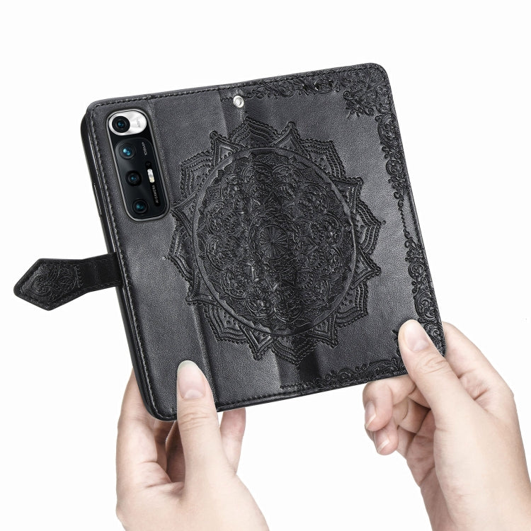 For Xiaomi Mi 10S Mandala Flower Embossed Horizontal Flip Leather Case with Bracket / Card Slot / Wallet / Lanyard
