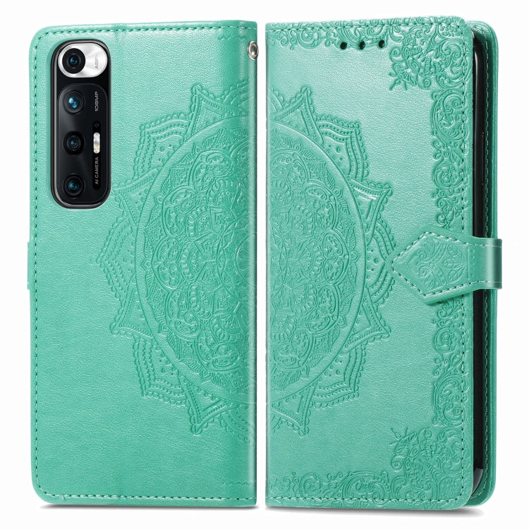 For Xiaomi Mi 10S Mandala Flower Embossed Horizontal Flip Leather Case with Bracket / Card Slot / Wallet / Lanyard