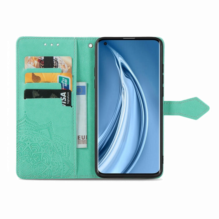 For Xiaomi Mi 10S Mandala Flower Embossed Horizontal Flip Leather Case with Bracket / Card Slot / Wallet / Lanyard