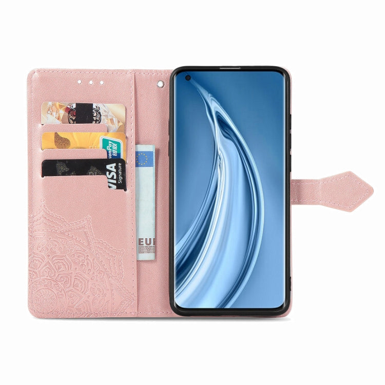 For Xiaomi Mi 10S Mandala Flower Embossed Horizontal Flip Leather Case with Bracket / Card Slot / Wallet / Lanyard