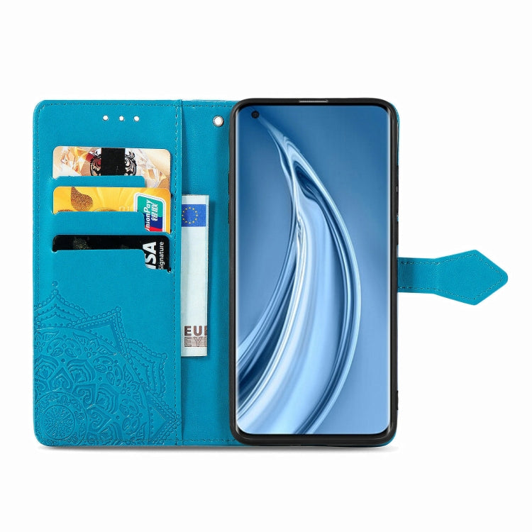 For Xiaomi Mi 10S Mandala Flower Embossed Horizontal Flip Leather Case with Bracket / Card Slot / Wallet / Lanyard