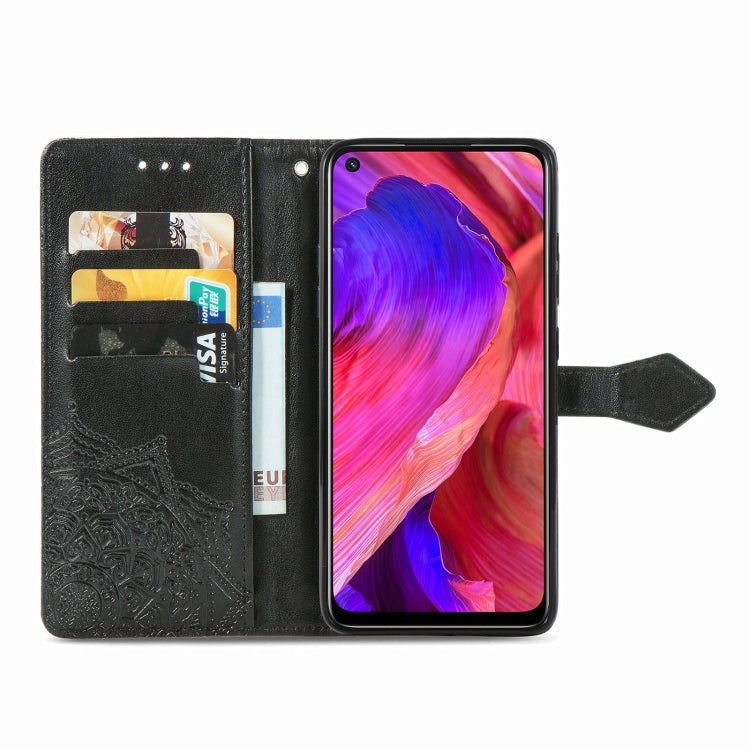 For OPPO A93 5G Mandala Flower Embossed Horizontal Flip Leather Case with Bracket / Card Slot / Wallet / Lanyard