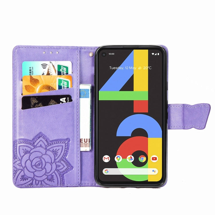 For Motorola Moto E7 Power Butterfly Love Flower Embossed Horizontal Flip Leather Case with Bracket & Card Slot & Wallet & Lanyard