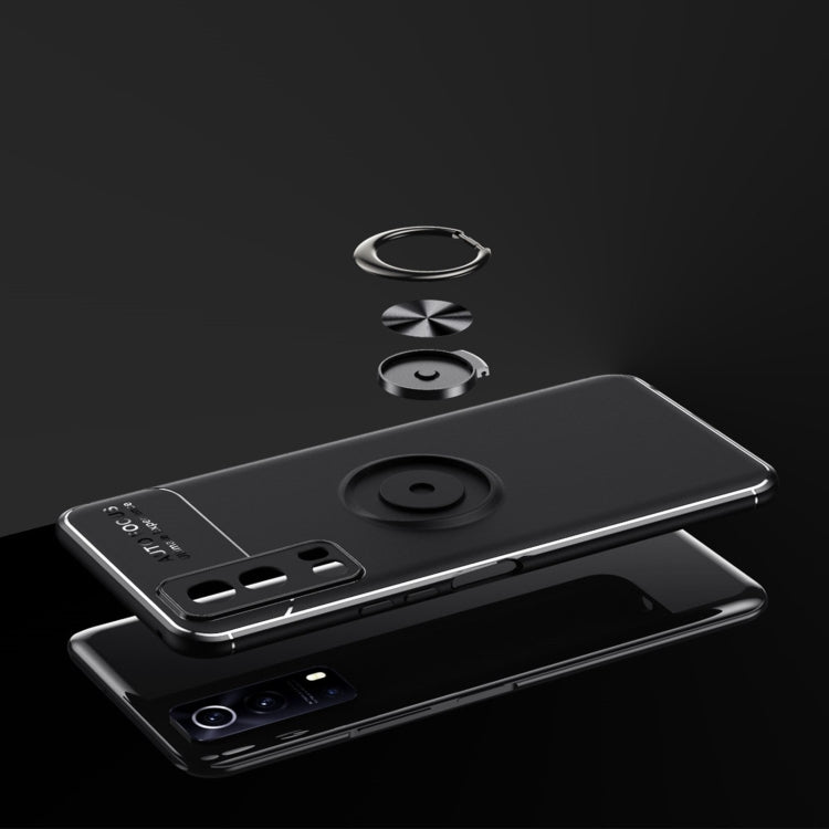 For vivo IQOO Z3 5G Metal Ring Holder 360 Degree Rotating TPU Case