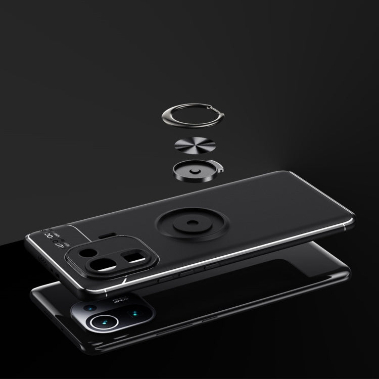 For Xiaomi Mi 11 Pro Metal Ring Holder 360 Degree Rotating TPU Case