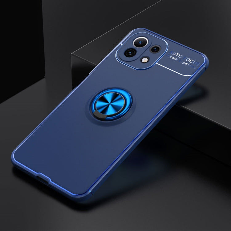 For Xiaomi Mi 11 Lite Metal Ring Holder 360 Degree Rotating TPU Case